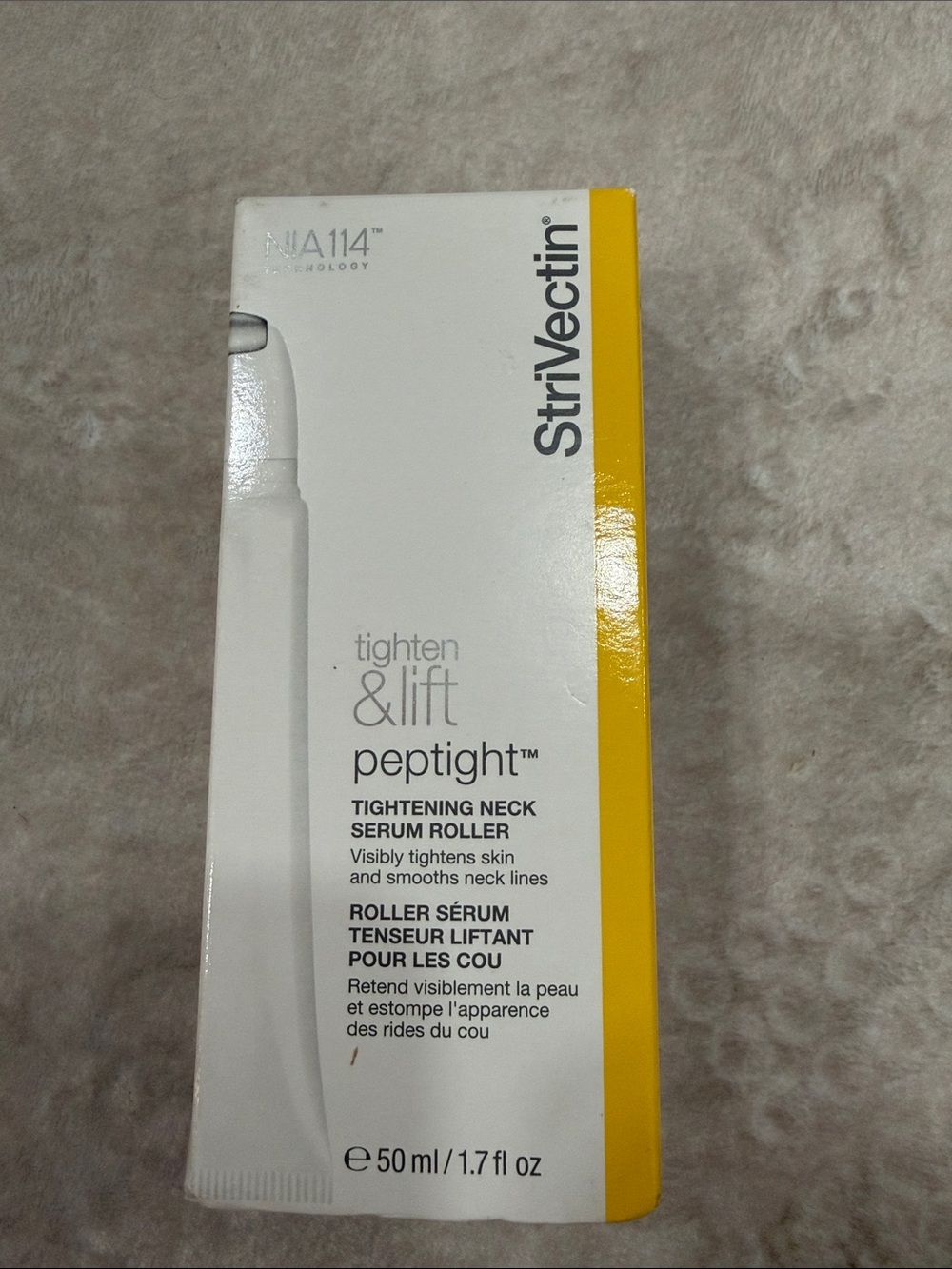 StriVectin Tighten & Lift Peptight Tightening Neck Serum Roller — White/Yellow